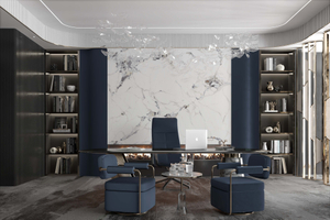 湿潤エリアの壁装飾用防湿パネル連続大理石パターン